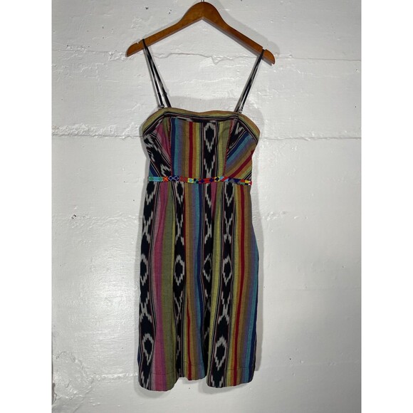 Multicolor Striped Women's Dress - Picture 2 of 16